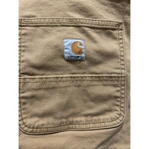 Carhartt Relaxed Fit Shorts Mens Sz42 Beige Workwear Cargo Pockets Construction